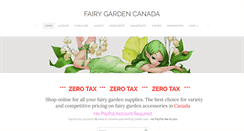 Desktop Screenshot of fairygarden.ca