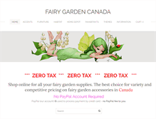 Tablet Screenshot of fairygarden.ca